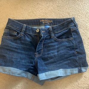 Blue jean shorts